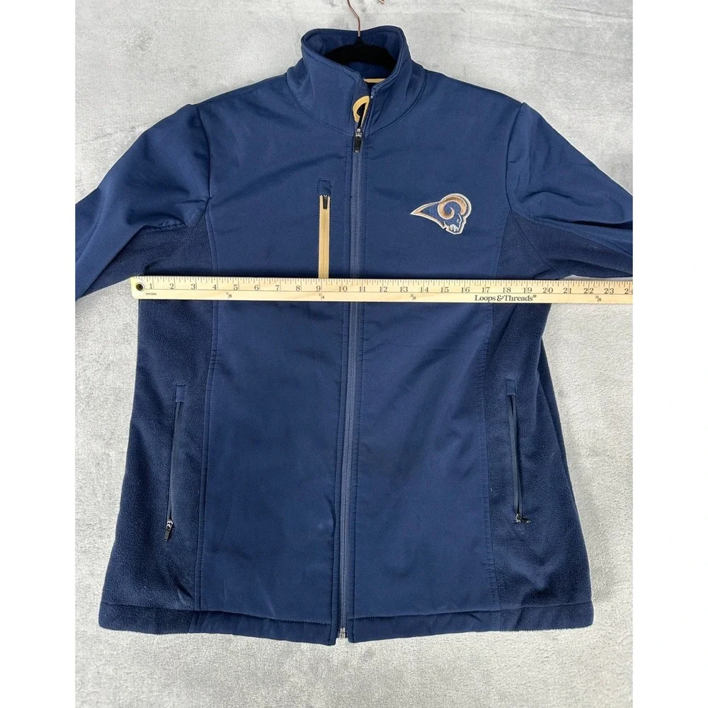 St Louis Rams NFL Team Apparel Jacket  Women's‎ XL Full Zip Up